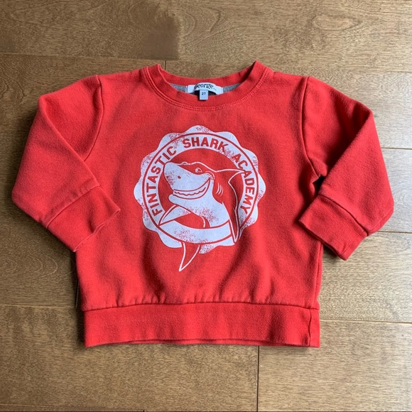 3/$10 GEORGE Toddler boy shark sweatshirt 2T